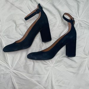 Franco Sarto Suede Block Heel